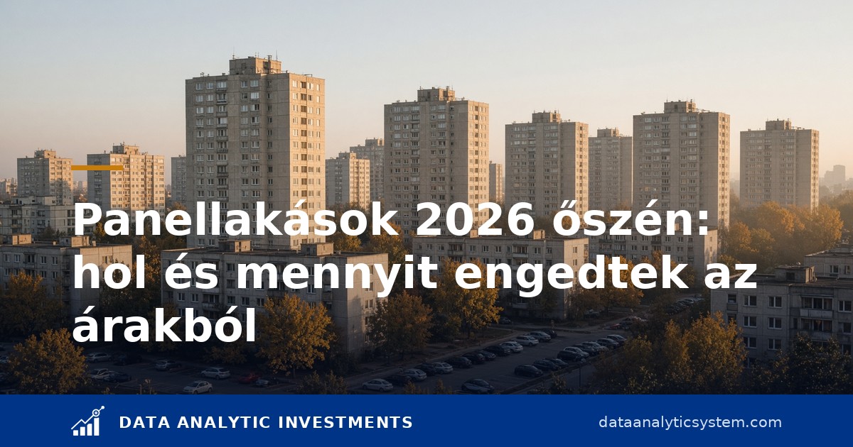 Panellakások 2026 őszén: hol és mennyit engedtek az árakból év eleje óta — a Zenga adatai, és amit nem mondanak el